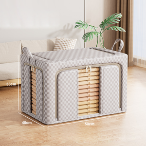 Faltbare Stoff-Aufbewahrungsboxen mit Großer Kapazität Über 10kg Belastbarkeit Langlebig Wasserdicht Haushaltsaufbewahrung - Product Image 6