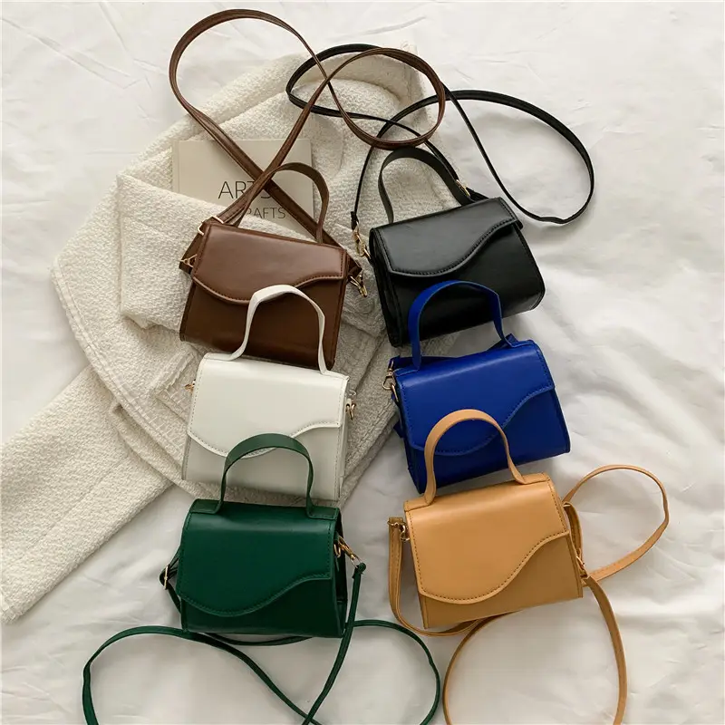 Wholesale mini tote small handbag Single Shoulder Messenger bag for women fashion green purse