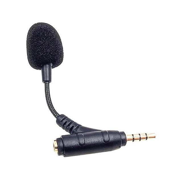 Portable 80mm USB Microphone with 3.5mm Jack Elbow Dual Ports for Mobile Live Broadcast Wired Communication