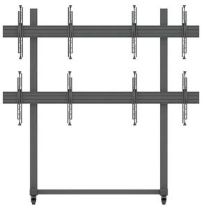 Modulare di Montaggio Supporto TV Trolley TV Stand di Vendita Al Dettaglio Display Stand Per Quad Schermi - Product Image 2