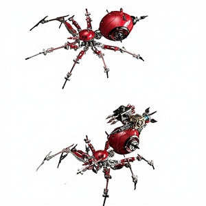 Modèle d'araignée en métal à assembler, figurine d'insecte mécanique de haute précision à thème animal, jouet éducatif DIY en boîte - Product Image 3