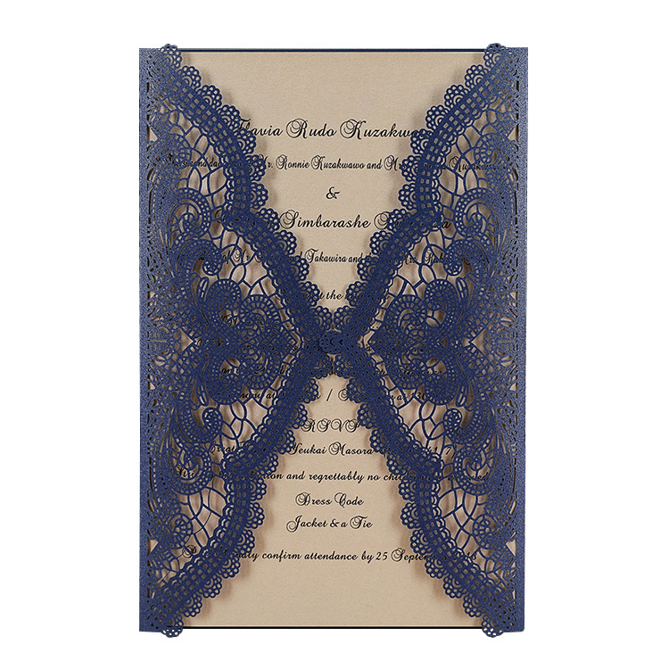 Роскошная лазерная резка свадебные пригласительные открытки юбилей день Святого Валентина открытка Корея