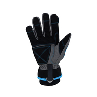 Gants de moto d'hiver HAIYI, demi-doigts, avec sangle de poignet réglable, fermeture à boucle, paume antidérapante, protection UV, antichoc