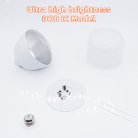 Ampoule LED en aluminium recouvert de plastique sans scintillement 85-265V, E27 B22 5W~60W DOB IC Driver à courant constant Ampoule LED haute luminosité