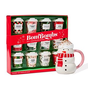 Mini coffret cadeau chocolat chaud – Contenants en verre, emballage festif découpé, saveurs de desserts : Rocky Road, Cookie Butter, Tarte à la <span class=keywords><strong>citrouille</strong></span> – Ensemble - Product Image 1