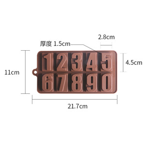 Alphabet And Number Chocolate Molds Reusable Silicone Cake Decorating Supplies For Birthday Baking - Product Image 4
