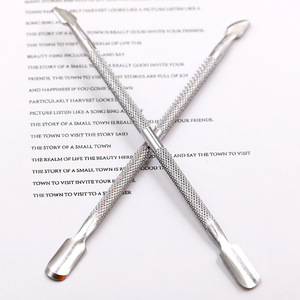 TSZS vente en gros, outils de dissolvant de vernis à ongles de haute qualité, Double tête, poussoir à <span class=keywords><strong>cuticules</strong></span>, échantillon gratuit, poussoir à <span class=keywords><strong>cuticules</strong></span> en acier inoxydable - Product Image 4