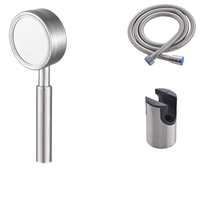 Robinet de douche mural moderne pour salle de bain, intérieur et extérieur, finition brossée, eau chaude et froide