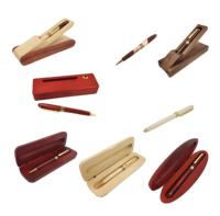 Kunden spezifisch graviertes Logo Luxus-Holz stift mit Box Holz stifte tui Umwelt freundliches Geschenk Holz stiftset