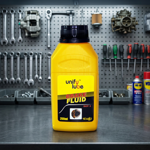 Lubrifiant automobile Unify Lube DOT-3, liquide de frein ERBP 205 pour système de freinage automobile, certifié ISO9001, liquide transparent - Product Image 3
