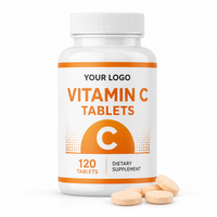 Comprimés de Vitamine C, Complément Alimentaire OEM ODM Marque Privée, Soutien Antioxydant Quotidien pour Adultes, Acheteurs de Marques B2B