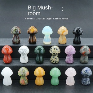 Naturel 35mm Cristal Champignon DIY Micro Paysage Ornement Gemme <span class=keywords><strong>Pot</strong></span> De Fleur Décoratif pour Jardin - Product Image 2