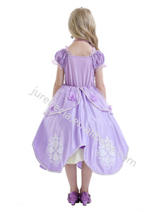 Film TV Halloween Cosplay costumi ispirati viola Sofia Rapunzel <span class=keywords><strong>Elsa</strong></span> Anna Belle Princess Dress Sofia Princess Girl Dresses - Product Image 6