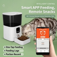Distributeur automatique de nourriture pour animaux de compagnie Furrivo 6L, contrôle par application, 1 à 8 repas par jour, enregistrement vocal de 5 secondes, double alimentation de secours, chiens, chats, OEM