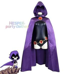 Disfraz de Cosplay de Anime para Adultos HP Titan Raven, Mono con Capa para Fiestas, Halloween o Navidad, con Estampado de Personajes de TV - Product Image 1