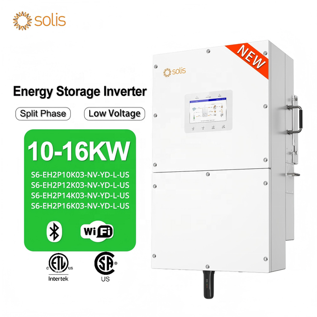 NEW US Solis Inverter 10KW 12kw 14KW 16kw Hybrid Solar Energy Inverter Split Phase 110v Solar DC to AC Solar Storage Inverters