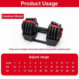 الأكثر مبيعًا 3 في 1 صالة رياضية لياقة بدنية دمبلز قابل للتعديل + حديد + غلاية لكمال الأجسام - Product Image 3