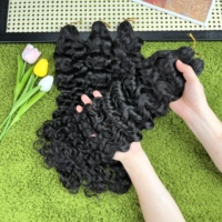 Cheveux à tresser au crochet 12A Grade Miracle Knots Boho Water Wave, cheveux humains vietnamiens bruts pré-bouclés pour tresses au crochet