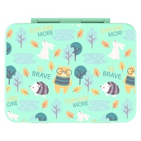 Boîte à bento en plastique de style mignon écologique Boîte à lunch hermétique pour tout-petits pour le travail et l'école