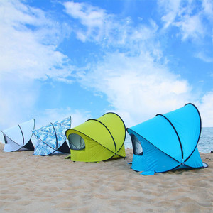 Tente de plage entièrement automatique pour 2-3 personnes, ouverture rapide et simple, pare-soleil et protection solaire, tente de loisirs pour la pêche et le <span class=keywords><strong>parc</strong></span> - Product Image 2