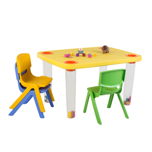 Table préscolaire maternelle en plastique, ensemble de chaises pour enfants - Product Image 1