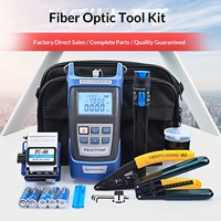 Kit d'outils pour fibre optique, machine à épissurer, boîte à outils pour connexion à froid, testeur de puissance optique, stylo à lumière rouge, couteau à découper, pince Miller