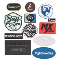 Logo personnalisé par transfert de chaleur 3D en relief TPU PVC caoutchouc Flock Silicone Patch thermocollant étiquettes d'impression