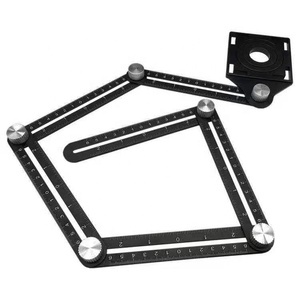 Hợp kim nhôm 6-Fold góc Đo Cai Trị gạch lỗ định vị phụ kiện - Product Image 1