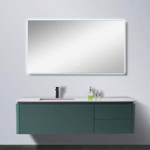 Modern Style Wholesale Bathroom Vanity <b>Wall</b> <b>Cabinet</b> LED Mirror Soft-close Hardware Plywood Construction Environmental Friendly - Product Image 6