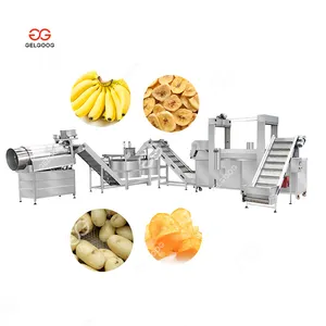 Gelgoog Banana Chips Fried Snacks Production Line Potato Machine French Fries Full-Automatic Frying Line