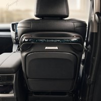 Table pliante pour dossier de siège Toyota Alphard Vellfire 30 40 Series 2015-2024, chargeur sans fil, porte-gobelet, éclairage d'ambiance, bureau pour ordinateur portable