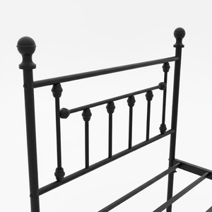 Iron <b>Bed</b> <b>Single</b> Size Foldable <b>Metal</b> <b>Frame</b> Industrial Design For Children Adults Elderly - Product Image 2