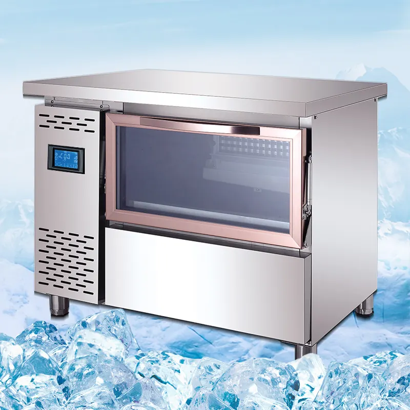 80KG/24H Counter ice maker Countertop Ice Machine Under Counter Top Ice Maker