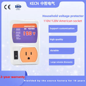 120V American Voltage Protection <b>Socket</b> <b>Single</b>-Phase AC LED Display PC Material for 220V Output Service Compensation (SVC) Use - Product Image 5