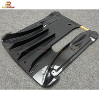 Diffuseur arrière en fibre de carbone style Nismo pour Nissan R35 GTR 2008-2016, lèvre de pare-chocs avec canards et éclairage LED
