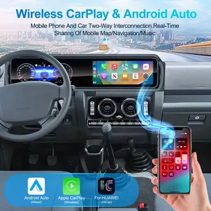 12.3 "nouveauté double écran pour Toyota Land Cruiser LC70 LC76 compteur de vitesse automatique Cockpit multimédia Android autoradio Carplay - Product Image 4