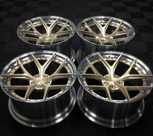 Jantes forgées sur mesure 2P 3P, polies et brossées, 17-24 pouces, en aluminium forgé, pour voitures de luxe, compatibles avec Audi GT, Lexus <span class=keywords><strong>GSF</strong></span>, Ferrari F430, C8 - Product Image 2