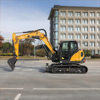 Mini-excavatrice sur chenilles RAYLANDER XE80E de 9,5 tonnes, modèle le plus vendu en Chine, avec pompe PLC, boîte de vitesses et moteur, pour travaux de terrassement