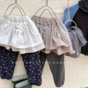 Vêtements pour enfants printemps 2025, leggings en <span class=keywords><strong>polaire</strong></span> pour filles, printemps et automne, faux pantalons culottes, pantalons pour enfants - Product Image 1