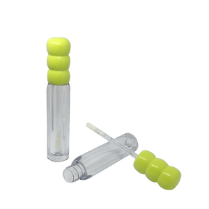 Bán Buôn Vui Vẻ Huỳnh Quang Màu Xanh Lá Cây Cap Rõ Ràng Nhựa Lỏng Son Môi Ống Với Applicator Wand Bơm Lại Container Rỗng - Product Image 3