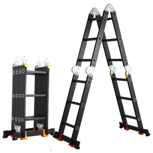 <span class=keywords><strong>Precio</strong></span> al por mayor, alta calidad, 4,65 M, nueva <span class=keywords><strong>escalera</strong></span> plegable multifuncional, <span class=keywords><strong>escalera</strong></span> <span class=keywords><strong>de</strong></span> <span class=keywords><strong>aluminio</strong></span> con bisagra grande, 4x4 y <span class=keywords><strong>16</strong></span> <span class=keywords><strong>escalones</strong></span> - Product Image 6