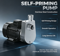 Pompe centrifuge auto-amorçante en acier inoxydable 304 anticorrosion pour le transfert de liquides dans l'industrie chimique légère
