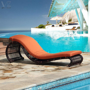 Jardin Rotin Meubles de Patio En Plein Air Étanche Coussin Bain de Soleil <span class=keywords><strong>Chaise</strong></span> longue Chaises Longues <span class=keywords><strong>Méridienne</strong></span> Pour Banc - Product Image 6