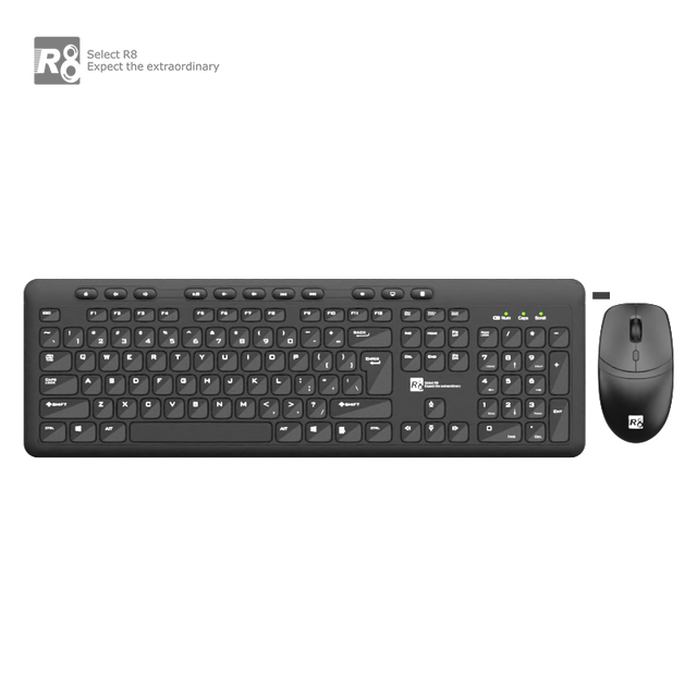 Newest Vintage Original Keyboard and Mouse Kit 2.4ghz Wireless Office Keyboard and Mouse Set