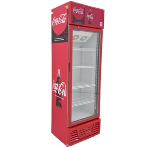 Siêu thị 5 lớp kệ làm mát không khí rỗng kính hiển thị kỹ thuật số Bảng điều chỉnh thẳng đứng thương mại lạnh uống mát tủ lạnh - Product Image 1