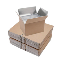 Emballages thermiques pour chaîne du froid sur mesure, cartons d'expédition en aluminium laminé, boîtes isothermes en carton ondulé pour aliments congelés