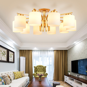 Design semplice atmosferico per camera da letto e soggiorno americano lampada da soffitto a <span class=keywords><strong>LED</strong></span> di lusso europeo moderno con Base in ferro - Product Image 4