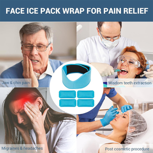 Compresse de gel réutilisable pour le visage, thérapie par le froid et la chaleur, enveloppes pour la tête, le visage, les dents de sagesse, soulagement de la douleur, compresse de gel chaude et froide - Product Image 6