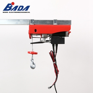 BADA 12V/24V kawat listrik tali kerekan 400W 200kg 6m 400kg 3m Motor Drive Mini listrik angkat kerekan rantai - Product Image 6