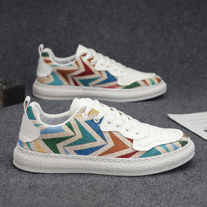 Chaussures de sport en toile pour hommes, respirantes, polyvalentes, décontractées, à lacets, doublure en mesh, pour adolescents, sports de plein air, chaussures de skate - Product Image 4